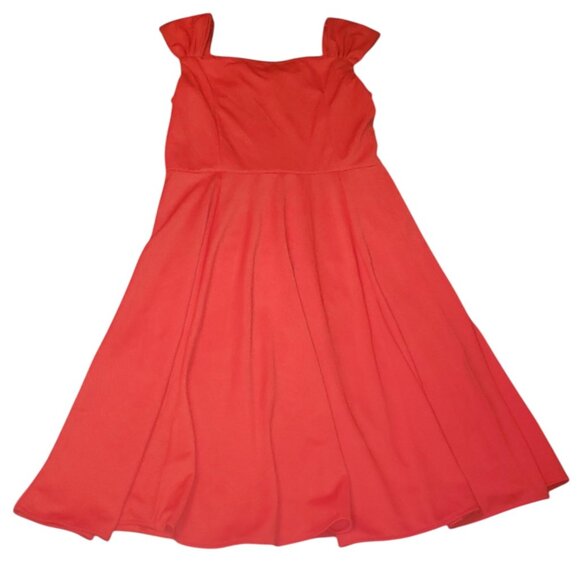 Red Midi Dress - Picture 5 of 7